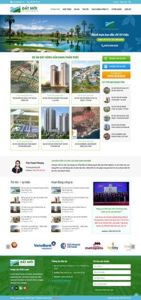 Bất Động Sản 26 - Website giới thiệu công ty BĐS