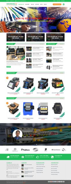 Công Ty 4 - Website giới thiệu công ty lắp đặt cáp quang