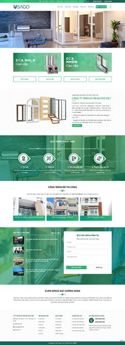 Cửa Nhôm 1 - Website giới thiệu công ty thi công lắp đặt cửa nhôm