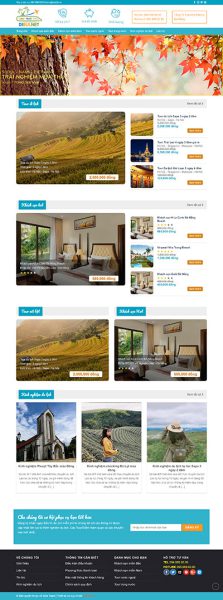 Du lịch 1 - Website giới thiệu tour du lịch, cho thuê nhà nghỉ khách sạn