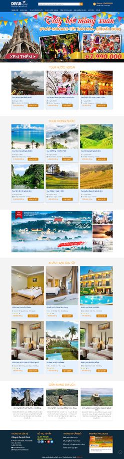 Du lịch 3 - Webiste du lịch bán tour trong nước chuẩn seo