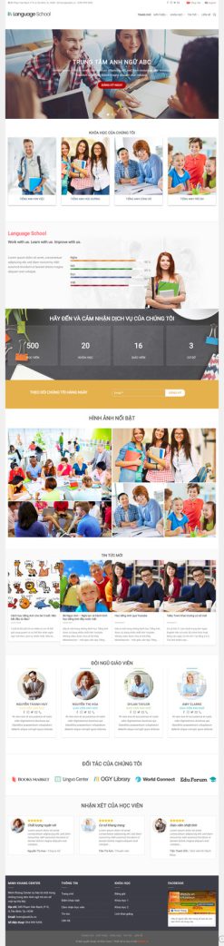 Edu 2 - Website trung tâm ngoại ngữ