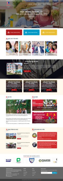 Edu 5 - Website trung tâm tiếng anh, học bổng nước ngoài