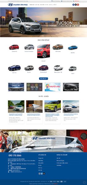 Hyundai - Website bán xe ô tô