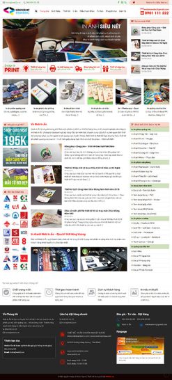 IN ẤN 1 - Website giới thiệu dịch vụ in ấn đẹp