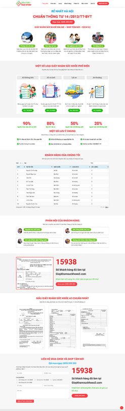 Khám sức khỏe 1 - Website khám sức khỏe