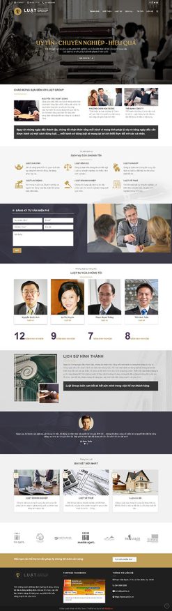 Luật sư - Website giới thiệu công ty luật