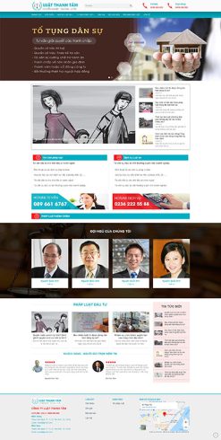 Luật sư 1 - Website giới thiệu công ty luật