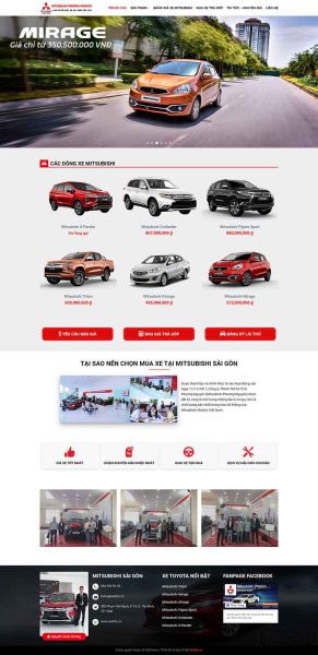 Mitsubishi - Website bán xe ô tô