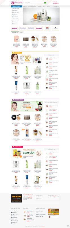 Mỹ phẩm - Website bán mỹ phẩm konishop