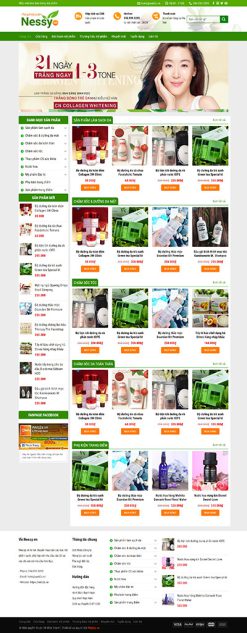 Mỹ phẩm 2 - Website thế giới mỹ phẩm Nessy