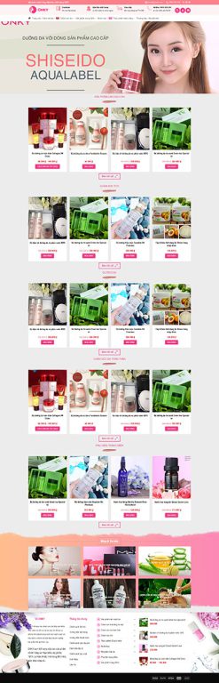 Mỹ phẩm 8 - Website bán mỹ phẩm ONKY
