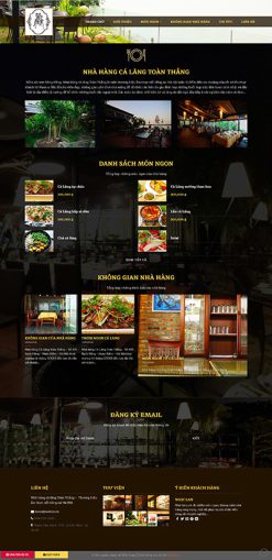 Nhà hàng 2 - Website nhà hàng  cá lăng Toàn Thắng