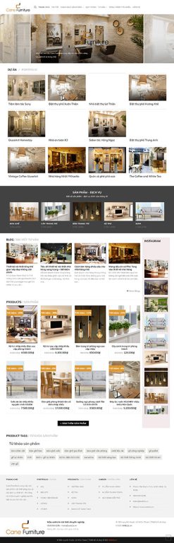 Nội thất 3 - Website bán đồ nội thất Cane Furniture