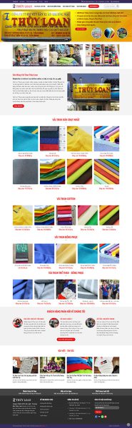 Shop vải - Website bán vải Thúy Loan