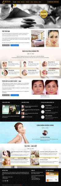 Spa - Website Spa Mỹ Việt