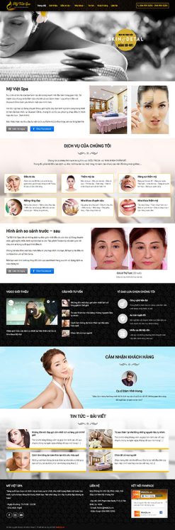 Spa - Website Spa Mỹ Việt