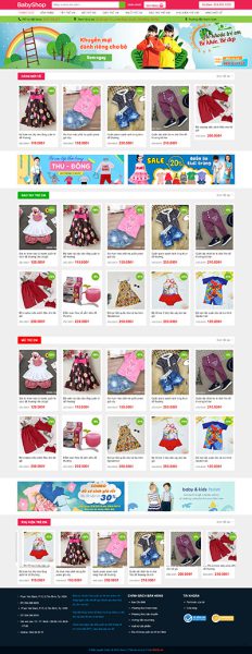 Thời trang 4 - Website bán thời trang BABY Shop