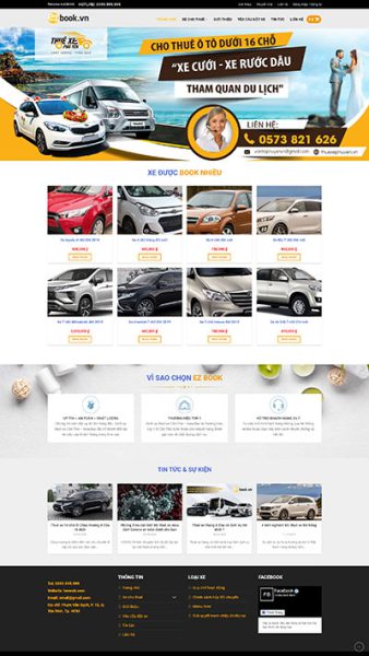 Thuê xe 2 - Website cho thuê xe EZBOOK