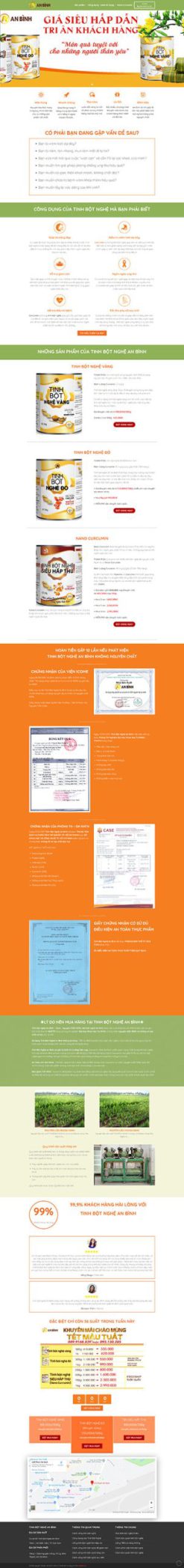 Tinh bột nghệ - Website bán tinh bột nghệ An Bình