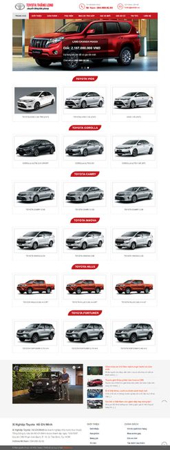 Toyota - Website bán ô tô Toyota Thăng Long