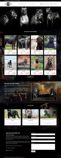 Trại chó - Website tra thông tin chó CANE CORSO