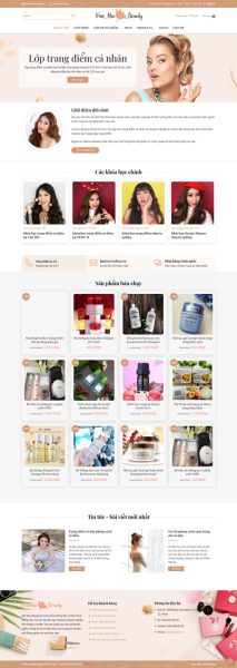 Trang điểm - Website các khóa học trang điểm