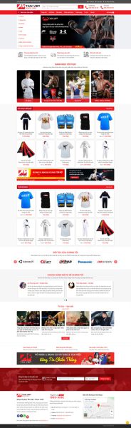 Võ Phục - Website bán hàng thời trang quần áo võ