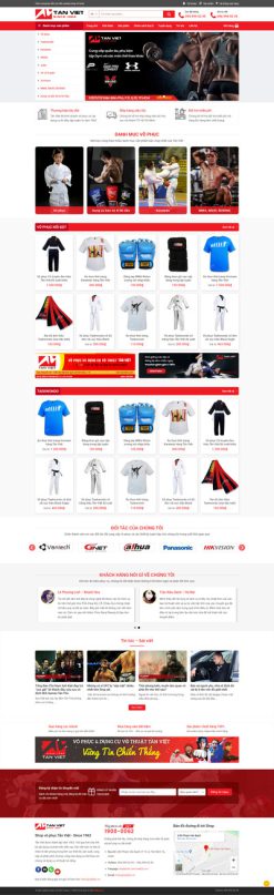 Võ Phục - Website bán hàng thời trang quần áo võ