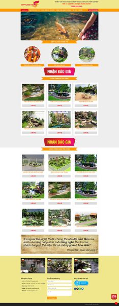 Xây dựng 4 - Website Công ty dịch vụ thiết kế hồ cá Koi